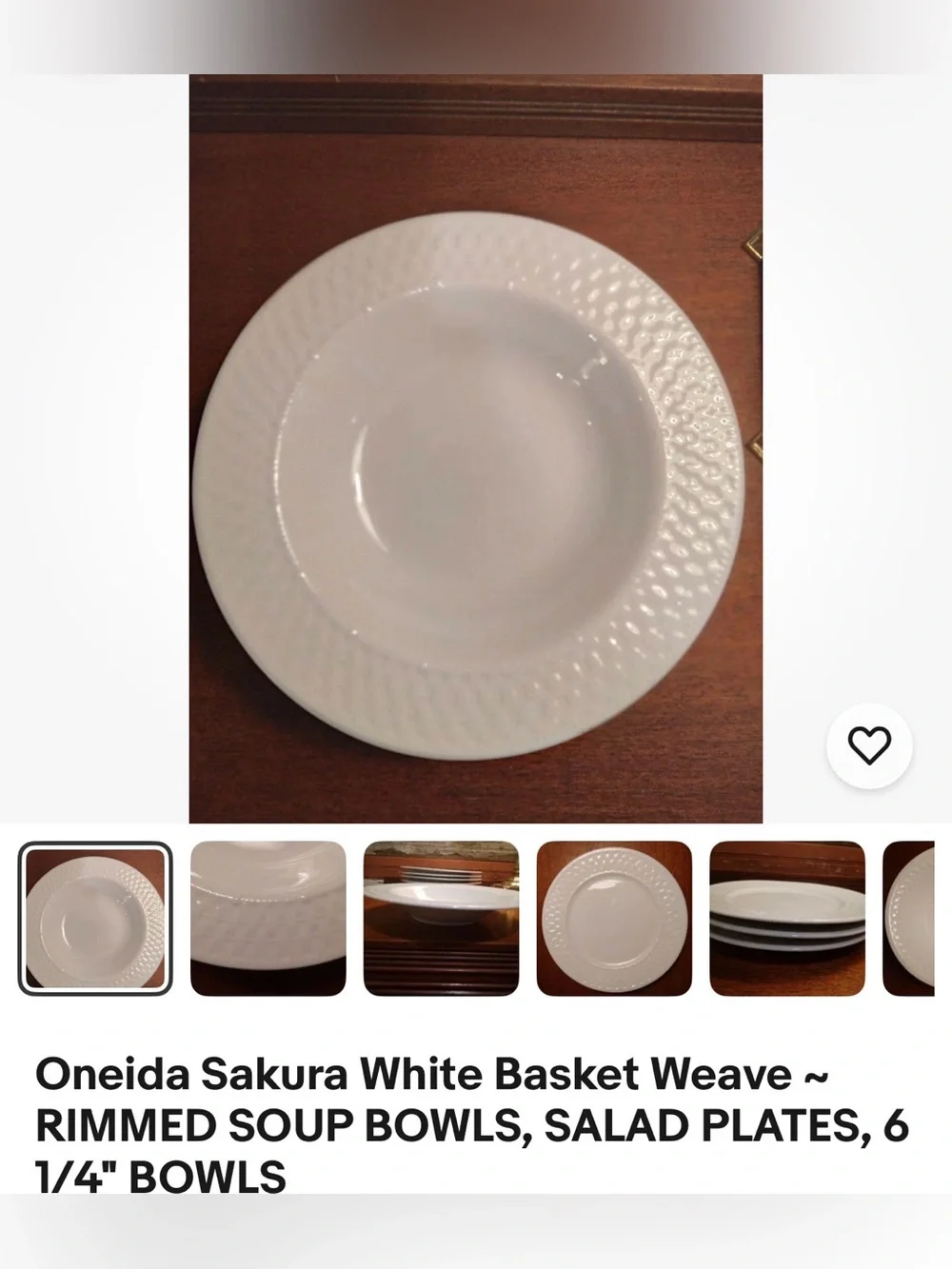 Oneida Gourmet Wicker Basket Weave White Textured Ceramic Serving Bowls Set Of 2